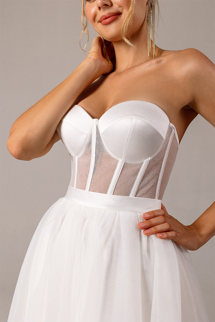 Bustier Transparentny