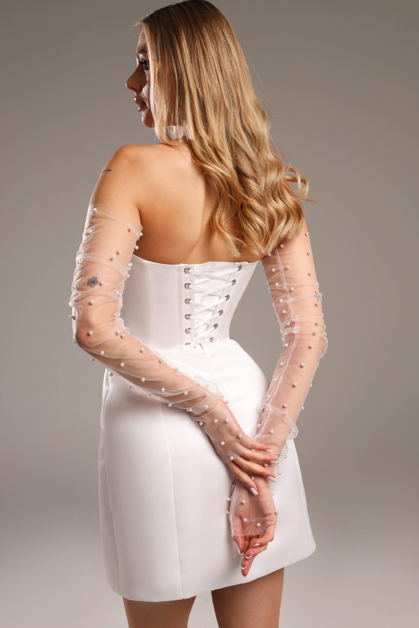 Rękawki z perełkami